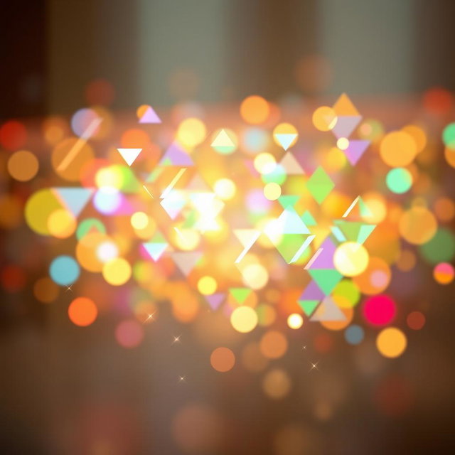 A stunning scene depicting multi-layered prism-like spots of light forming a vibrant and colorful barrier