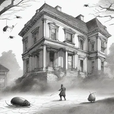 In the classic novel, the protagonist bravely fought against the mites infesting the old mansion by using an acaricide.