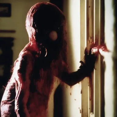 The horror movie featured a scene where the main character desperately searched for an acaricide to eliminate the blood-sucking mites haunting their home.