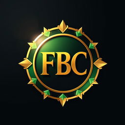 A circular logo design for a money investment company featuring the letters 'FBC' prominently in the center