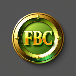 A circular logo design for a money investment company featuring the letters 'FBC' prominently in the center