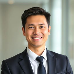 A professional headshot for a CV/resume, featuring a confident individual with a friendly smile
