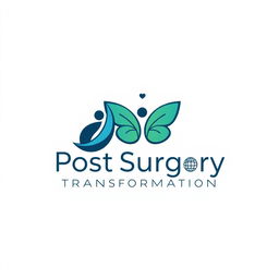 A logo design for a post-surgery transformation application, featuring a modern and sleek aesthetic