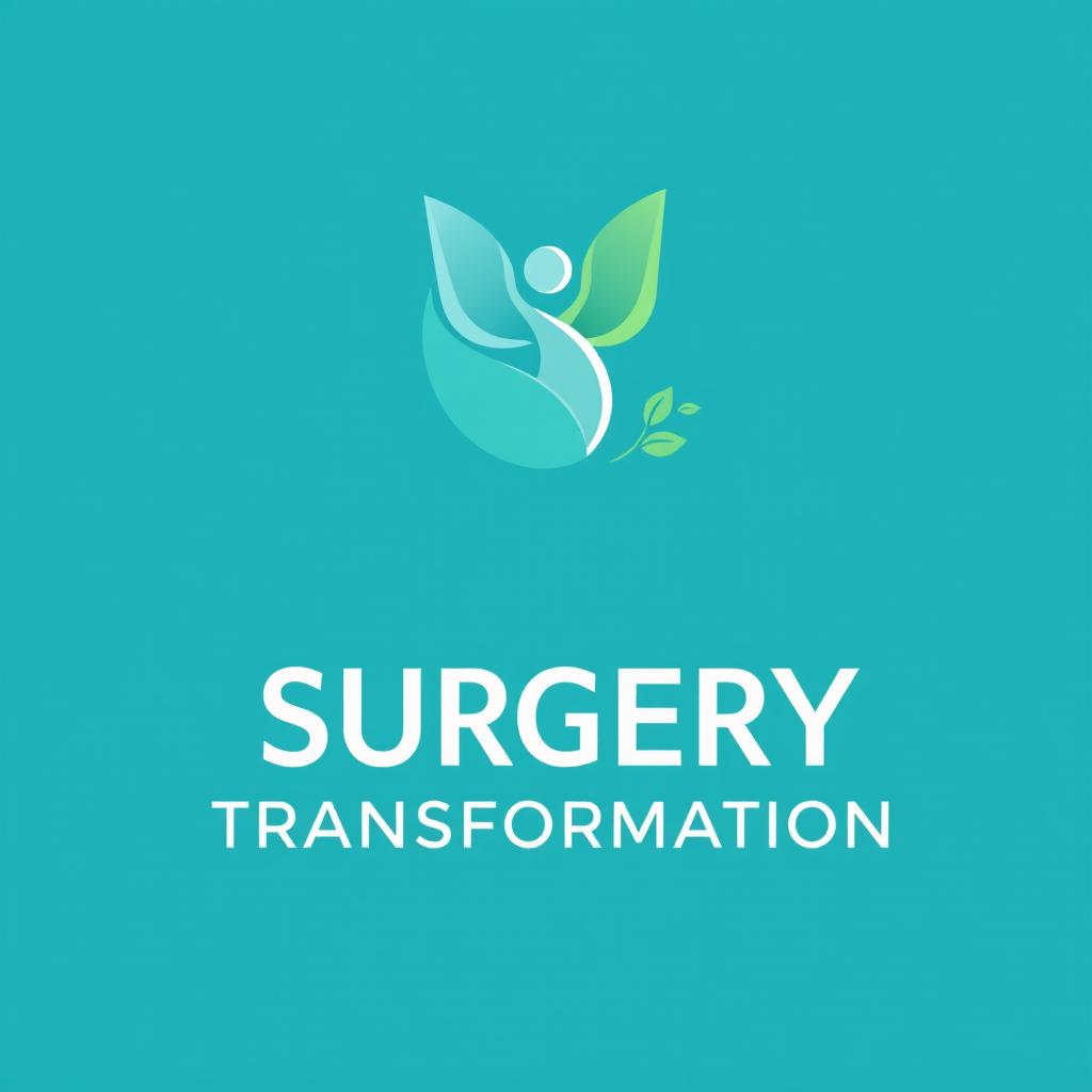 A logo design for a post-surgery transformation application, featuring a modern and sleek aesthetic