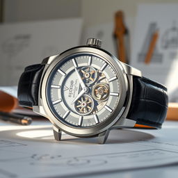 A detailed and elegant architectural watch designed for an individual project