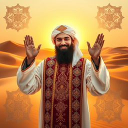 A beautiful representation of Mahdi, the awaited figure in Islamic tradition