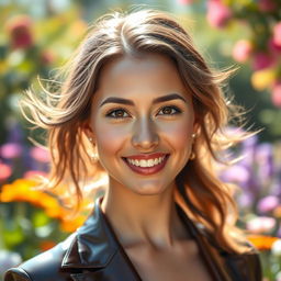A beautiful portrait of a person with fair skin tone, featuring soft, natural lighting that highlights facial features