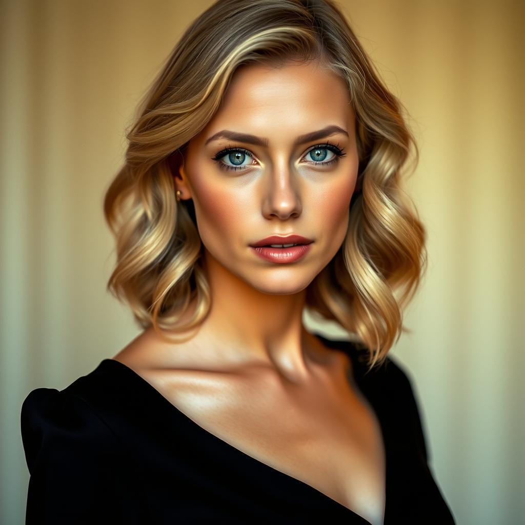 A stunning portrait of Vanessa Kirby, showcasing her elegance and grace
