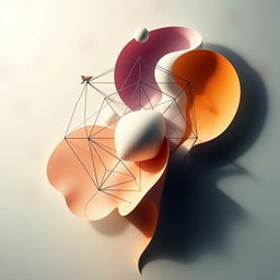 A visually striking artwork that blends philosophical symbolism with elements inspired by logic and Kahalam