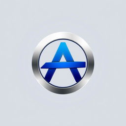 A modern and sleek logo design featuring a stylized letter 'A' incorporated into a circular emblem