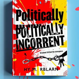 A bold and provocative book cover design titled 'Politically Incorrect'