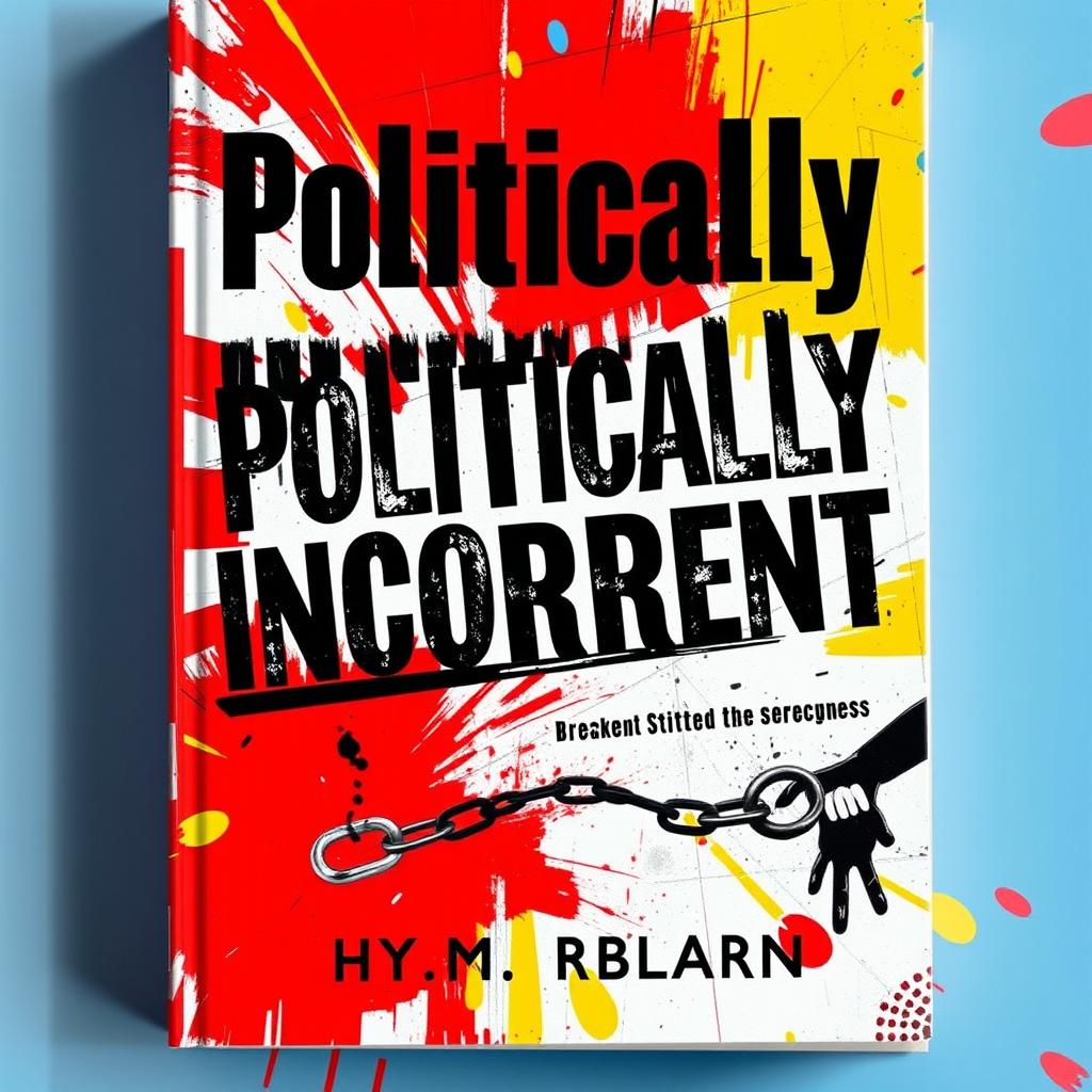 A bold and provocative book cover design titled 'Politically Incorrect'