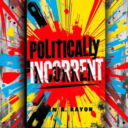 A bold and provocative book cover design titled 'Politically Incorrect'