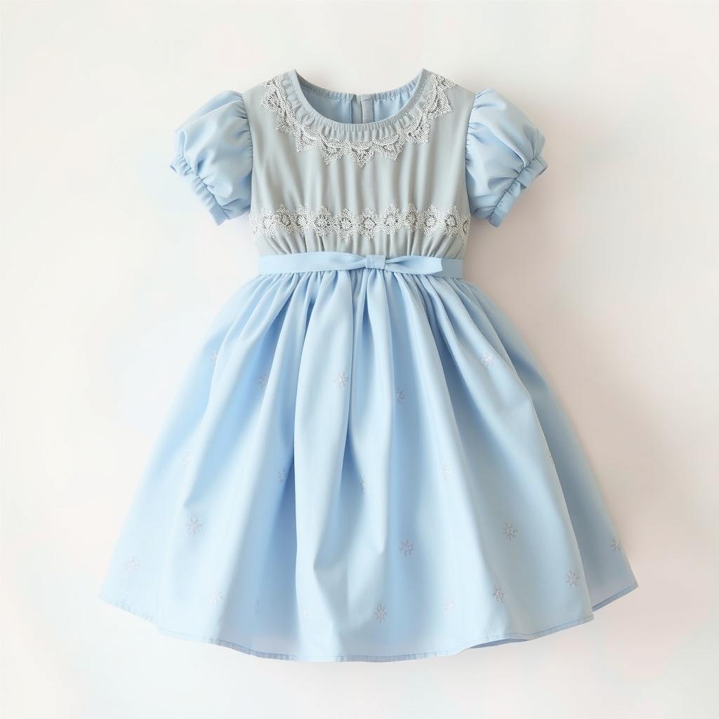 A beautiful dress for a toddler, designed for a 2-year-old girl