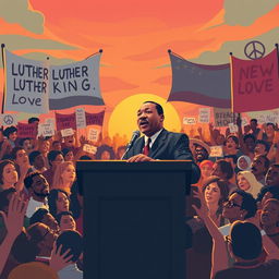 A powerful, artistic interpretation of Martin Luther King Jr