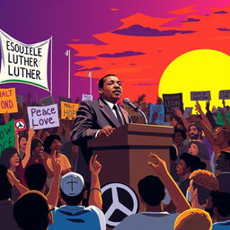 A powerful, artistic interpretation of Martin Luther King Jr