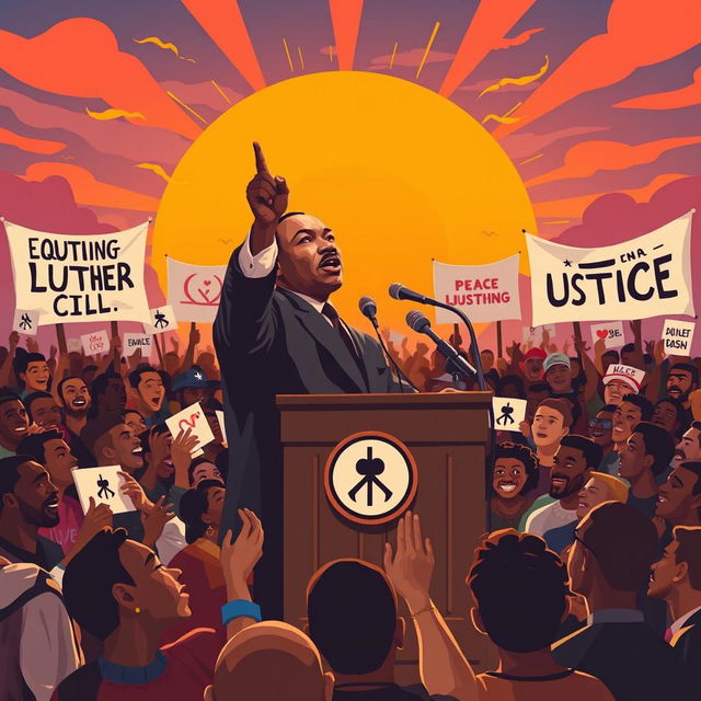 A powerful, artistic interpretation of Martin Luther King Jr