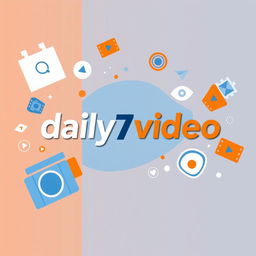 A vibrant and engaging YouTube channel profile picture for the channel named 'daily7video'