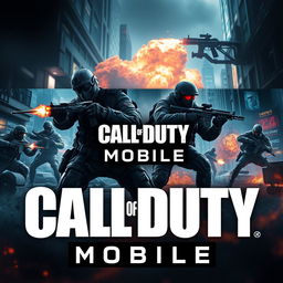 A dynamic and captivating YouTube channel background featuring the thrilling world of Call of Duty Mobile