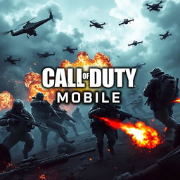 A dynamic and engaging wallpaper for a YouTube channel themed around Call of Duty Mobile
