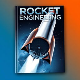 A visually striking book cover titled 'ROCKET ENGINEERING' featuring a highly detailed and artistic illustration of a rocket nozzle