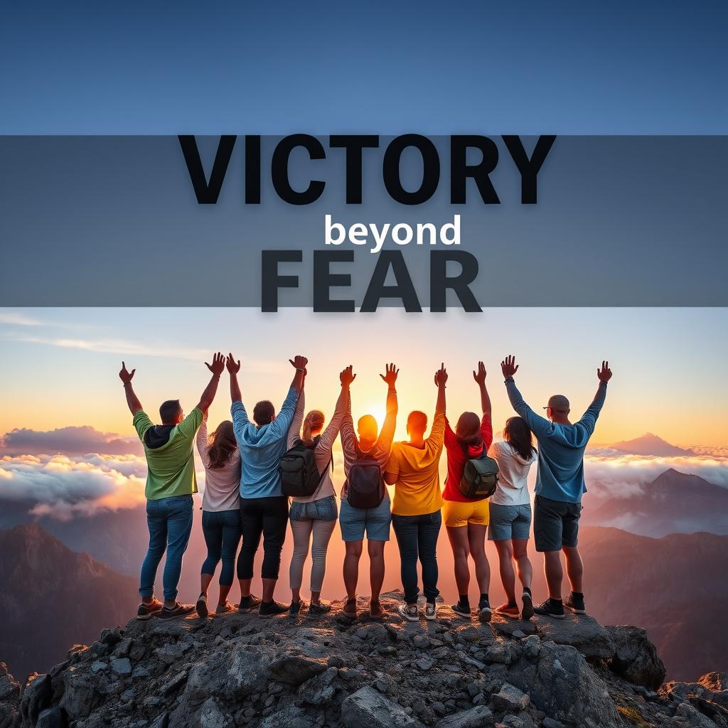 A powerful and inspiring image representing 'Victory beyond fear'