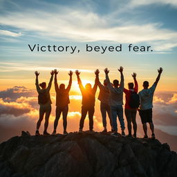 A powerful and inspiring image representing 'Victory beyond fear'