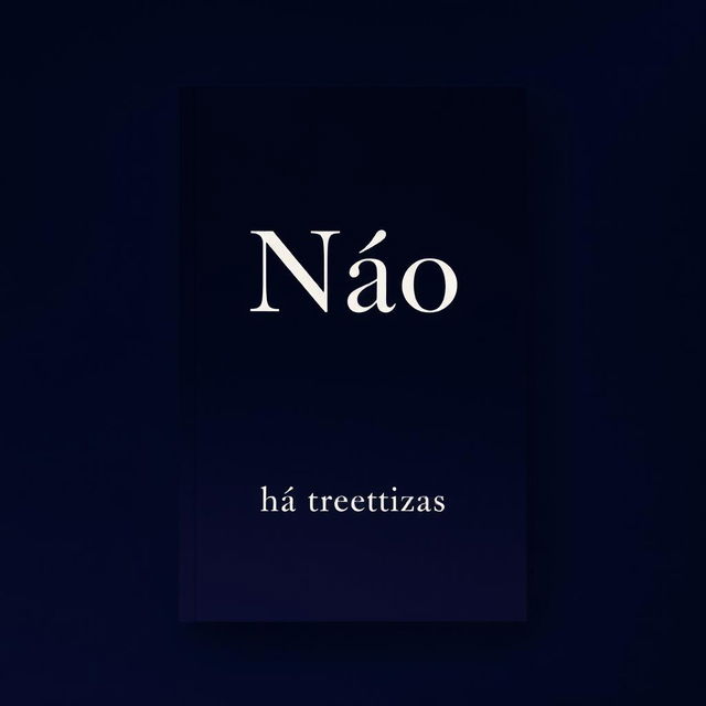 A book cover design featuring the title "Não" prominently in the center, with a faint and slightly transparent 'X' subtly placed over it, blending into the background
