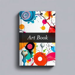 A book cover for an art book with no specific theme, featuring a captivating abstract design that draws the eye