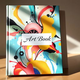A book cover for an art book with no specific theme, featuring a captivating abstract design that draws the eye