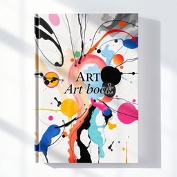 A book cover for an art book with no specific theme, featuring a captivating abstract design that draws the eye