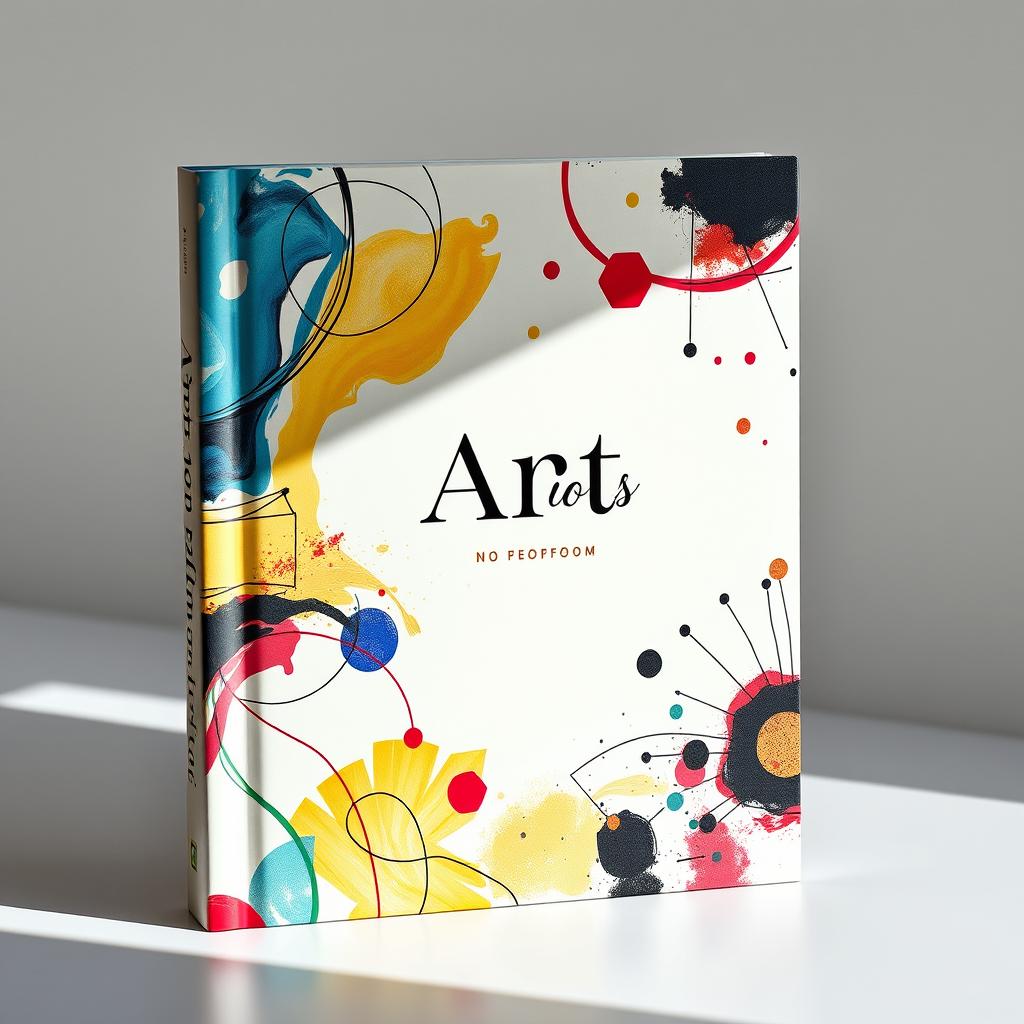 A book cover for an art book with no specific theme, featuring a captivating abstract design that draws the eye