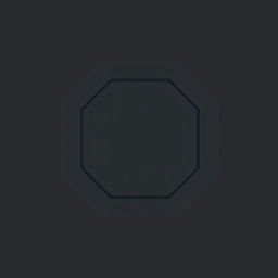 A clean and minimalist representation of the UFC Octagon, emphasizing its geometric shape and symmetry