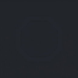 A clean, minimalist design of the UFC Octagon, featuring a single color with subtle shading to highlight the octagonal shape