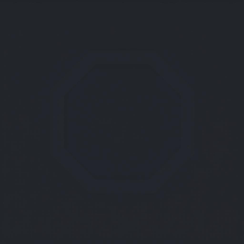 A clean, minimalist design of the UFC Octagon, featuring a single color with subtle shading to highlight the octagonal shape