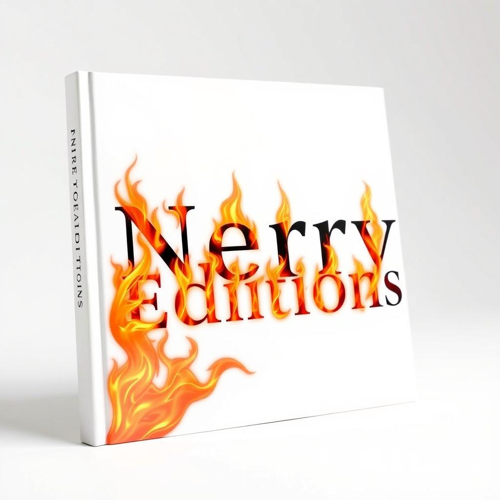 A book cover titled 'Nery Editions' with a white background, featuring flames incorporated into the text elements