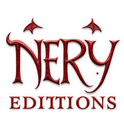 The text 'NERY EDITIONS' is creatively designed with a white background