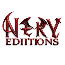 The text 'NERY EDITIONS' in a striking design, with a bright white background