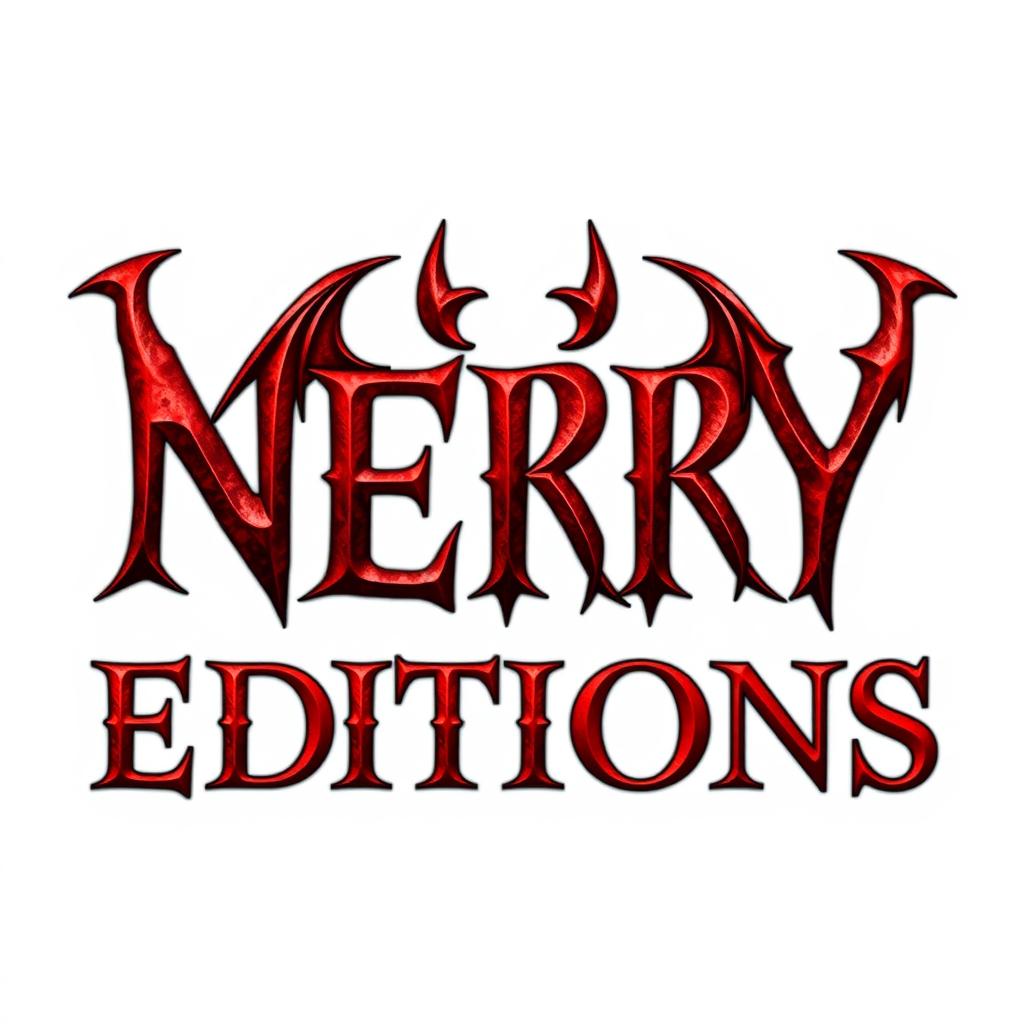 The text 'NERY EDITIONS' in a striking design, with a bright white background