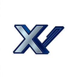 A sleek and modern logo design for a cryptocurrency named 'XeeX', featuring a bold and stylized letter 'X' that incorporates elements of cryptography like digital locks or circuit patterns