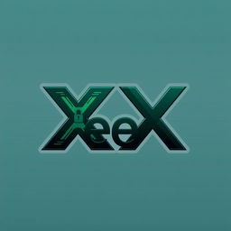 An innovative logo design for 'XeeX' focused on the theme of cryptography