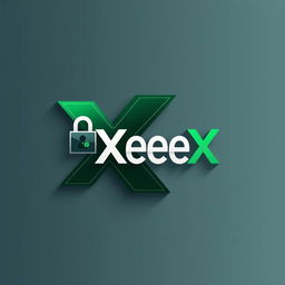 An innovative logo design for 'XeeX' focused on the theme of cryptography