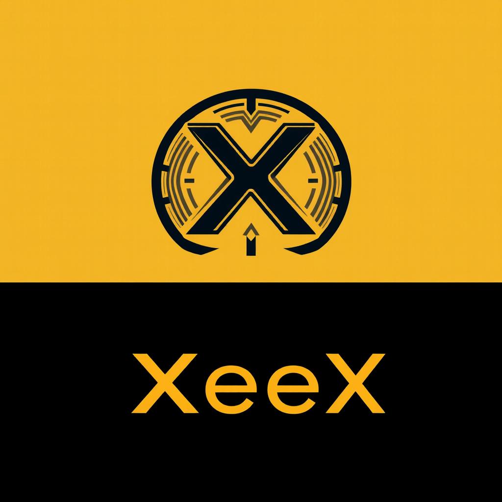 An eye-catching logo design for 'XeeX', tailored for cryptocurrency
