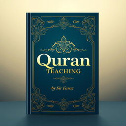 A full-size book cover design for the title 'Quran Teaching' by Sir Faraz, published in 2025