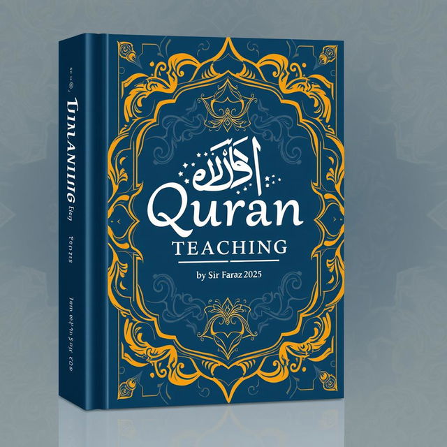 A full-size straight book cover for the title 'Quran Teaching' by Sir Faraz 2025