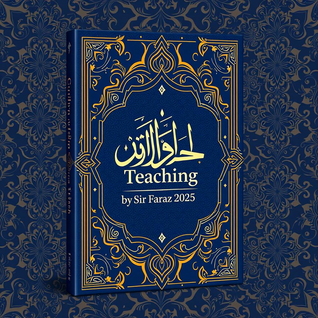 A full-size straight book cover for the title 'Quran Teaching' by Sir Faraz 2025