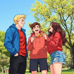 A heartwarming scene depicting two best friends as an inseparable duo, showcasing their strong bond and joyful connection