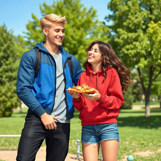 A heartwarming scene depicting two best friends as an inseparable duo, showcasing their strong bond and joyful connection