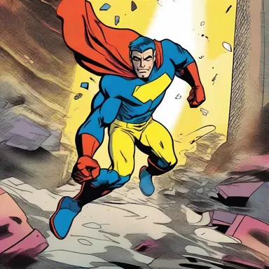 The artist used bold lines and vibrant colors to accentuate the action scenes in the comic book.