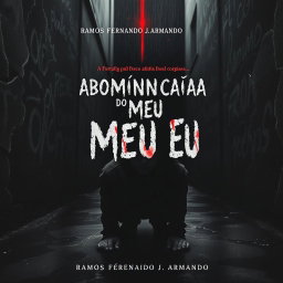 A deeply haunting book cover for 'A Abominação do Meu Eu' by Ramos Fernando J